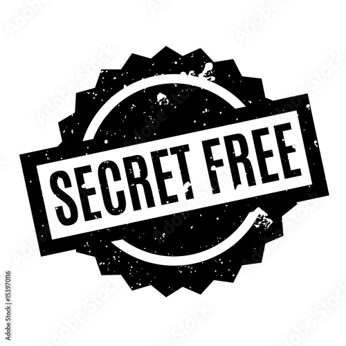 Secret Free rubber stamp. Grunge design with dust scratches. Effects can be easily removed for a clean, crisp look. Color is easily changed.