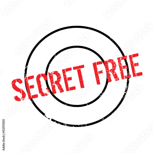 Secret Free rubber stamp. Grunge design with dust scratches. Effects can be easily removed for a clean, crisp look. Color is easily changed.