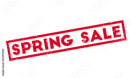 Spring Sale rubber stamp. Grunge design with dust scratches. Effects can be easily removed for a clean, crisp look. Color is easily changed.