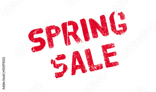 Spring Sale rubber stamp. Grunge design with dust scratches. Effects can be easily removed for a clean, crisp look. Color is easily changed.