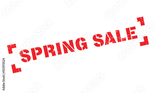 Spring Sale rubber stamp. Grunge design with dust scratches. Effects can be easily removed for a clean, crisp look. Color is easily changed.