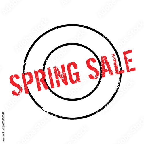 Spring Sale rubber stamp. Grunge design with dust scratches. Effects can be easily removed for a clean, crisp look. Color is easily changed.