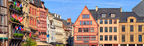 Rouen, vieilles maisons de la place du vieux marché, Normandie