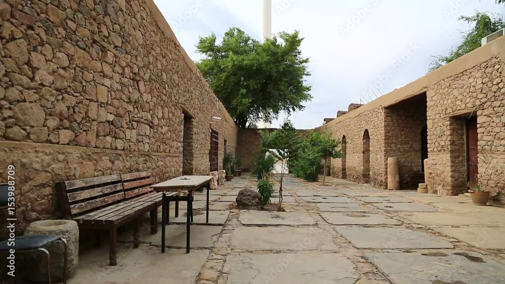 Aqaba fort, located next to the Aqaba flagpole, Jordan. Aqaba Castle ...