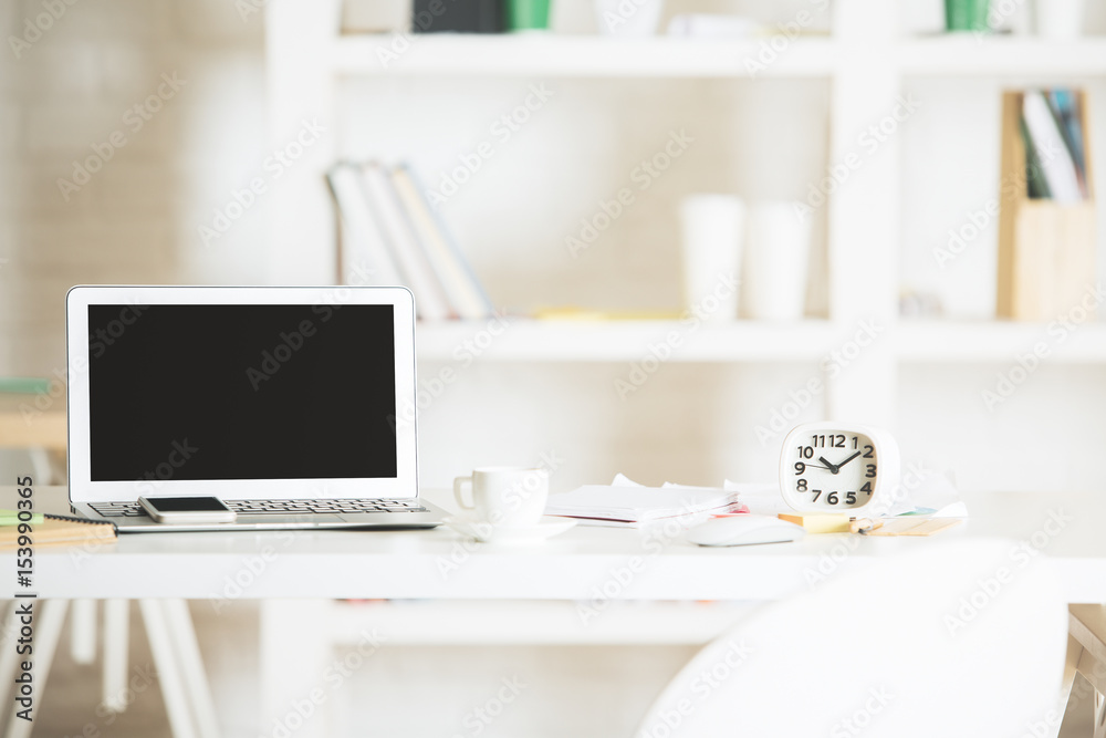 Office workplace with laptop Office workplace with laptop