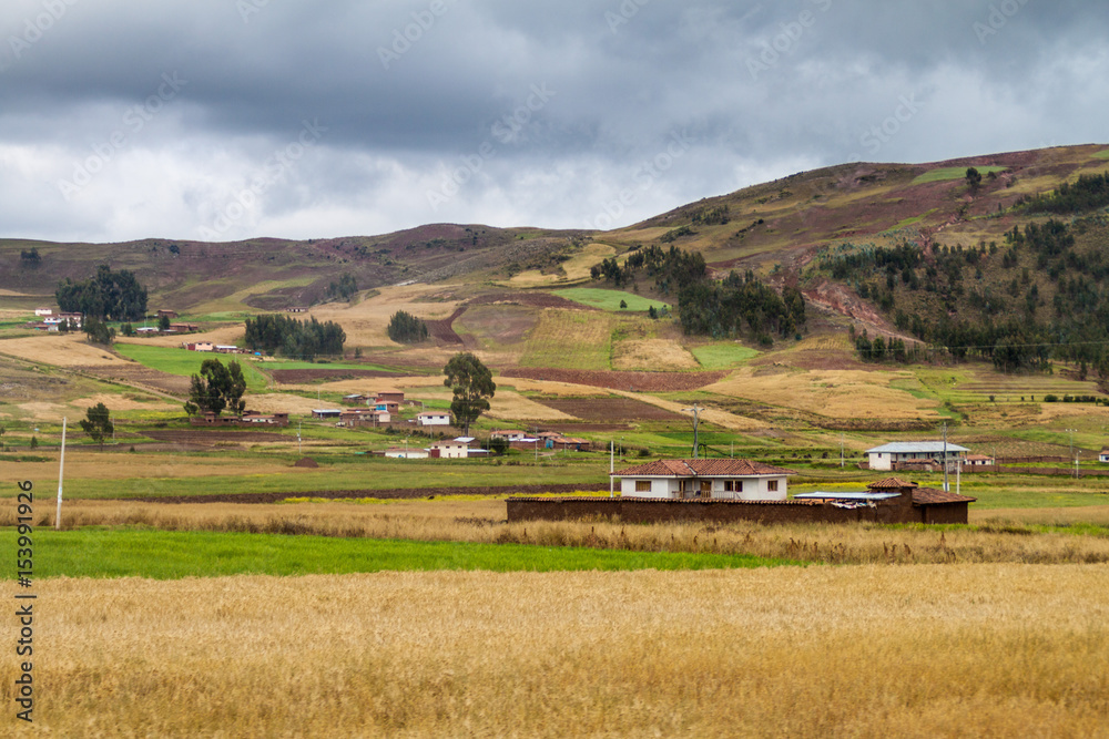 Rural landscape near Cuzco, Peru