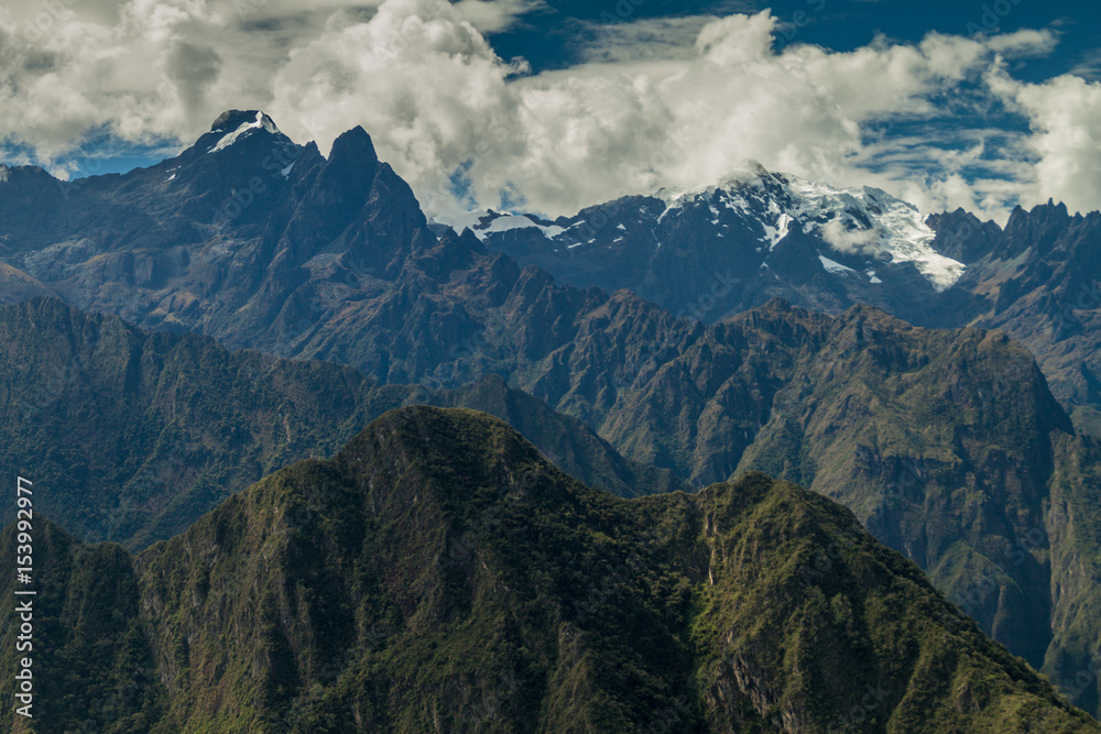 Steep mountains near Machu Picchu, Peru