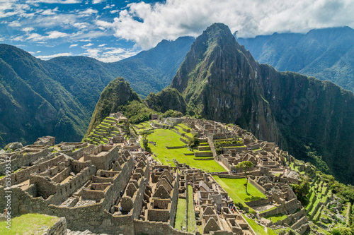 Machu Picchu ruins in Peru photo
