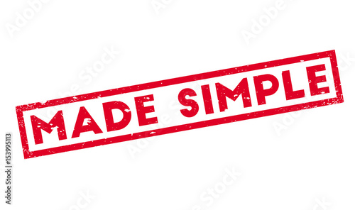 Made Simple rubber stamp. Grunge design with dust scratches. Effects can be easily removed for a clean, crisp look. Color is easily changed.