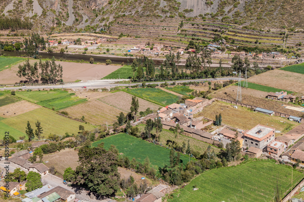 Fototapeta premium Sacred Valley of Incas near Ollantaytambo, Peru
