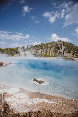 Yellowstone grand prismatic spring 