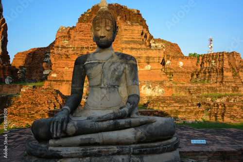 Wat Mahathat Buddhist Temple in Ayutthaya  Thailand 