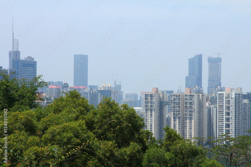 Skyline of Shenzhen, China