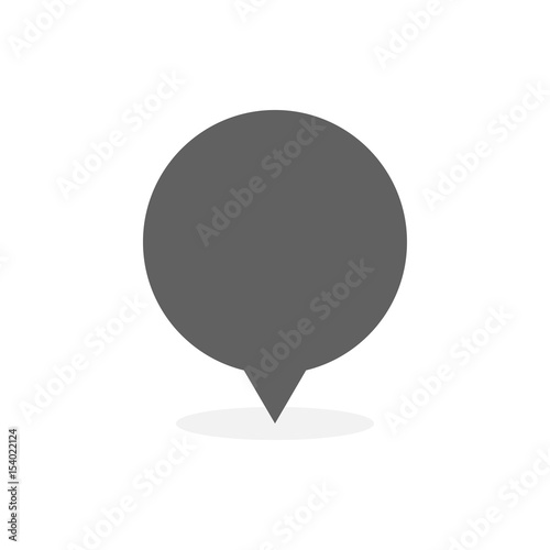 Gray Map Marker and pin vector illustration