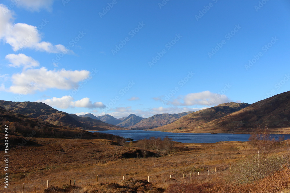 A view over Loch Arklet in the spring.