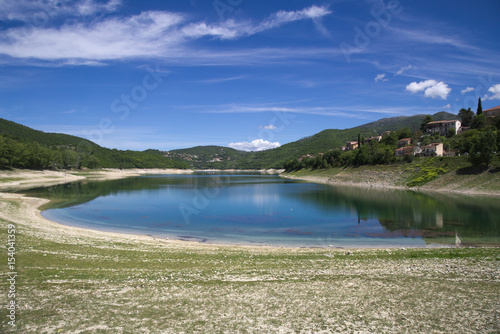 lago del turano, veduta, rieti, lazio, italia photo