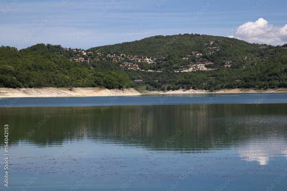 lago del turano, rieti, panorama, veduta del lago