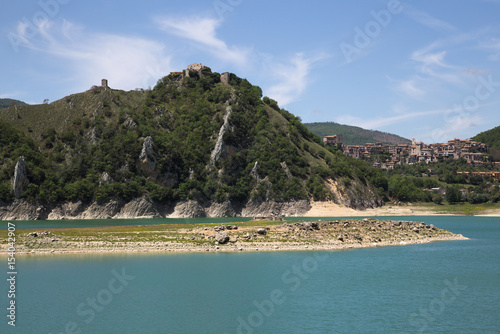 lago del turano, veduta del lago photo