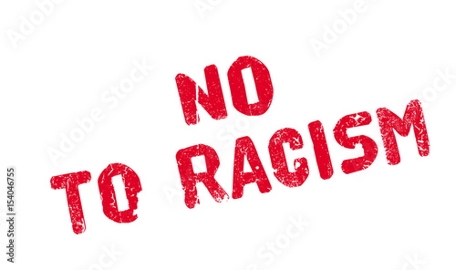 No To Racism rubber stamp. Grunge design with dust scratches. Effects can be easily removed for a clean, crisp look. Color is easily changed.