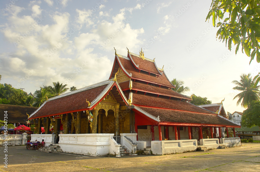 Buddhist  temple Wat Souvannapoumaran in Luang Prabang in Laos.
