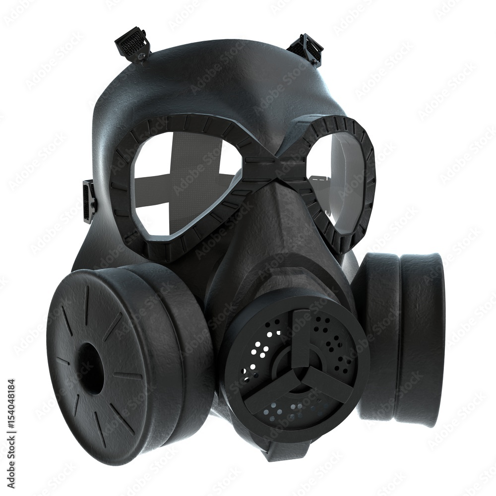 3d illustration of a gas mask 3d illustration of a gas mask