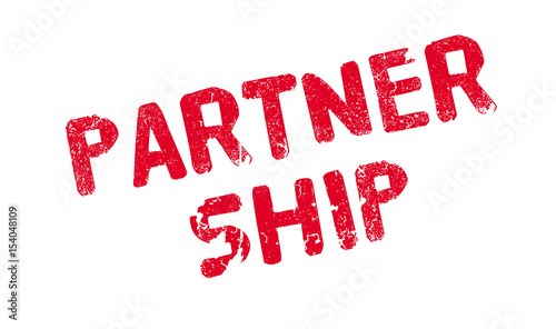 Partner Ship rubber stamp. Grunge design with dust scratches. Effects can be easily removed for a clean, crisp look. Color is easily changed.