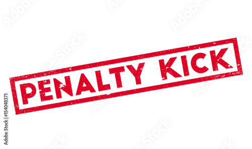 Penalty Kick rubber stamp. Grunge design with dust scratches. Effects can be easily removed for a clean, crisp look. Color is easily changed.