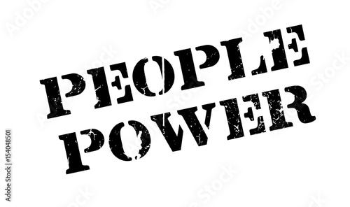 Foto People Power rubber stamp