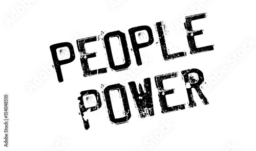 Bild auf Leinwand People Power rubber stamp