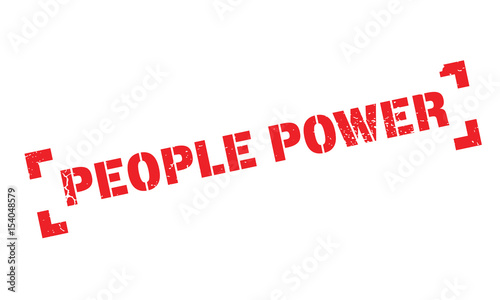 Bild auf Leinwand People Power rubber stamp