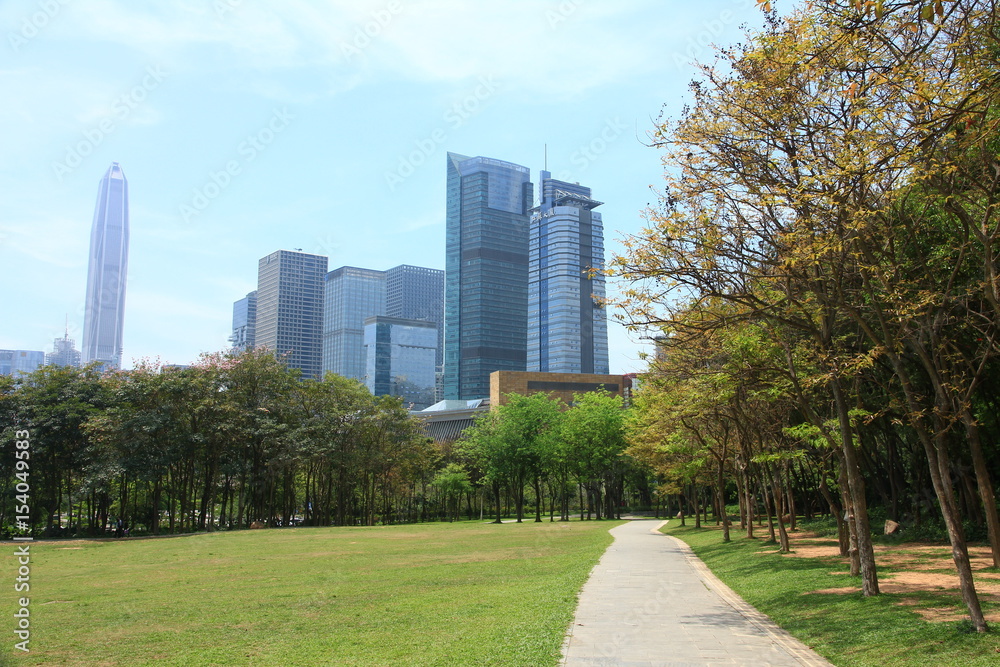 Skyline of Shenzhen, China