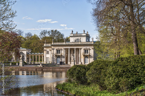 Palace on Water in Lazienki Park in Warsaw