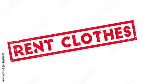 Rent Clothes rubber stamp. Grunge design with dust scratches. Effects can be easily removed for a clean, crisp look. Color is easily changed.