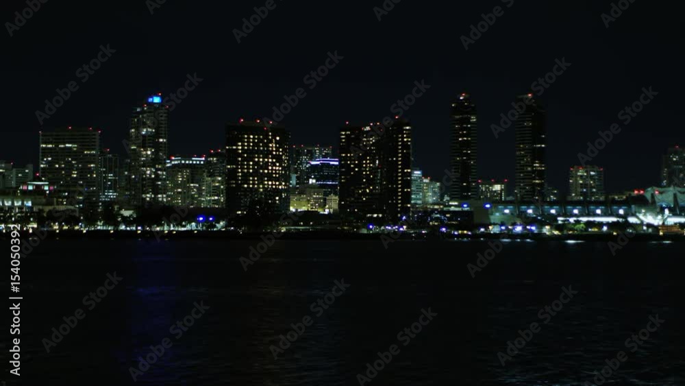 Atmospheric cityscape of San Diego in timelapse Atmospheric cityscape of San Diego in timelapse