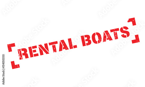 Rental Boats rubber stamp. Grunge design with dust scratches. Effects can be easily removed for a clean, crisp look. Color is easily changed.