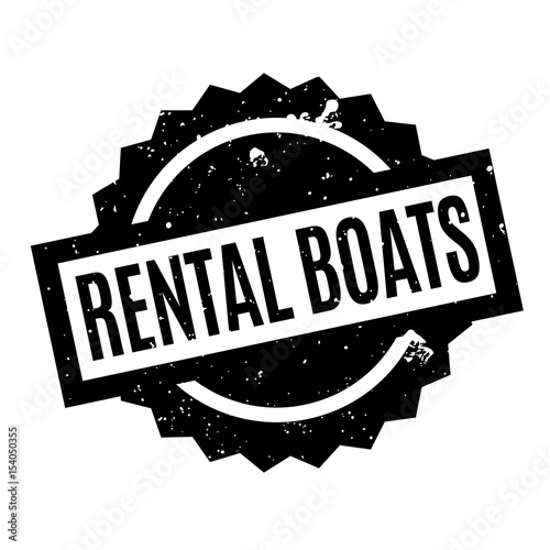 Rental Boats rubber stamp. Grunge design with dust scratches. Effects can be easily removed for a clean, crisp look. Color is easily changed.