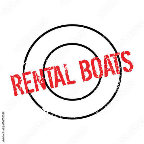 Rental Boats rubber stamp. Grunge design with dust scratches. Effects can be easily removed for a clean, crisp look. Color is easily changed.