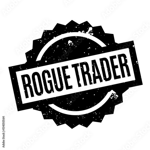 Rogue Trader rubber stamp. Grunge design with dust scratches. Effects can be easily removed for a clean, crisp look. Color is easily changed.