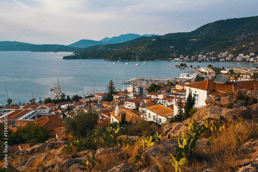 Poros island view, Greece.