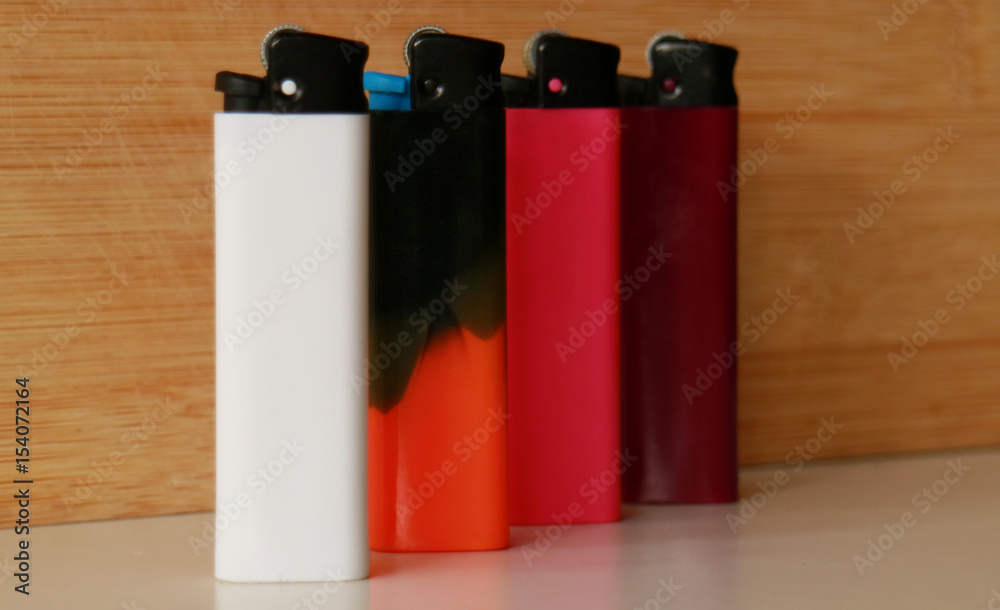 Fototapeta premium Lighter with natural stone background.