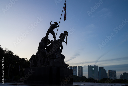 KUALA LUMPUR, MALAYSIA - 18TH FEBRUARY 2017: Tugu Negara (in Malay) or National Monument is a monument to commemorate for those who died during World War II.