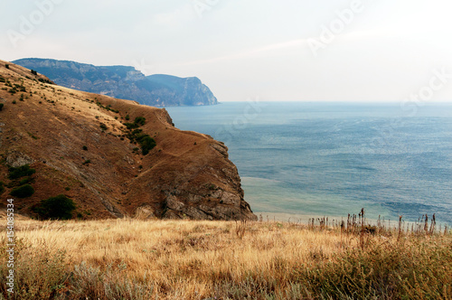Fotografie mountain slopes of the Bay of Balaklava