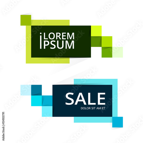 Vector abstract design sale banner template