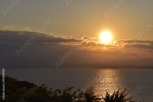 夕日