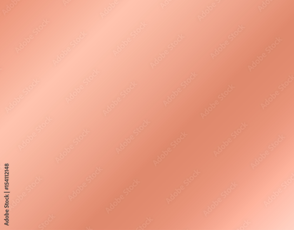 Rose gold background, beautiful gradient in pink and peach shades colors,  elegant and shiny metal shades, delicate and glossy wallpaper or backdrop.  Illustration Stock | Adobe Stock
