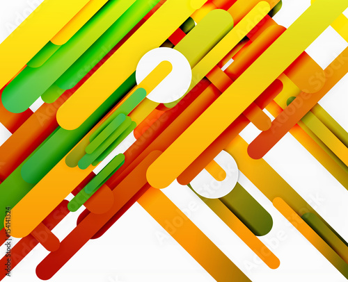 Cut 3d paper color straight lines abstract background