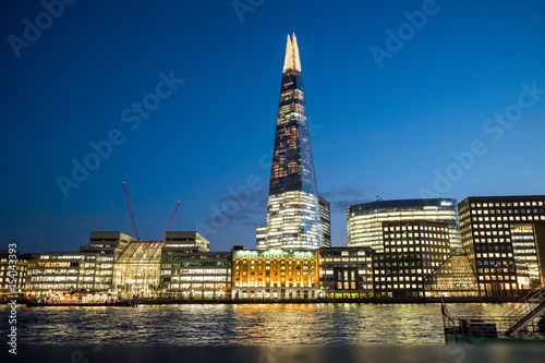 Skyline of City of London with the Shard photo