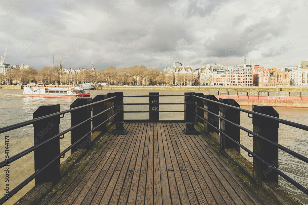 Pier at River Thames