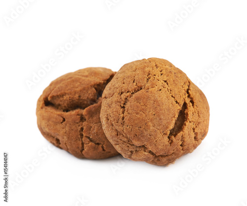 Ginger cookie isolated