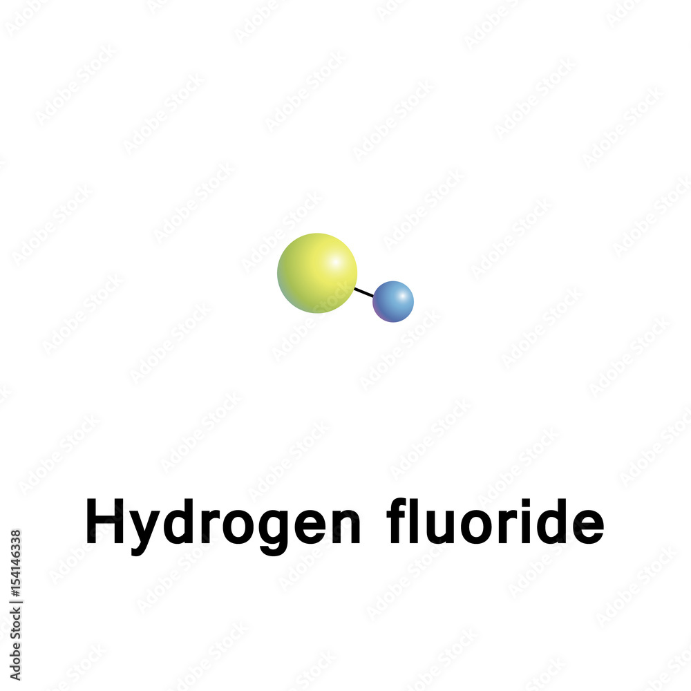 Hydrogen fluoride chemical compound with chemical formula HF. This colorless gas or liquid is
